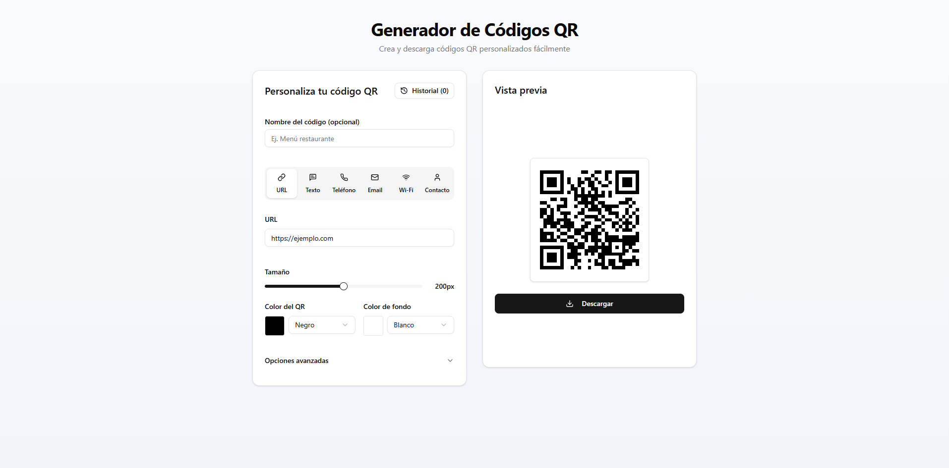Inicio de QR Keep